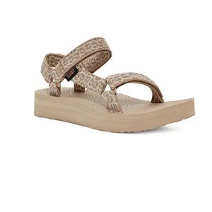 Teva Midform Universal Platform Outdoor Sandal in Natural Leopard Size 10